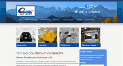 Desktop Screenshot of garmatspraybooths.com